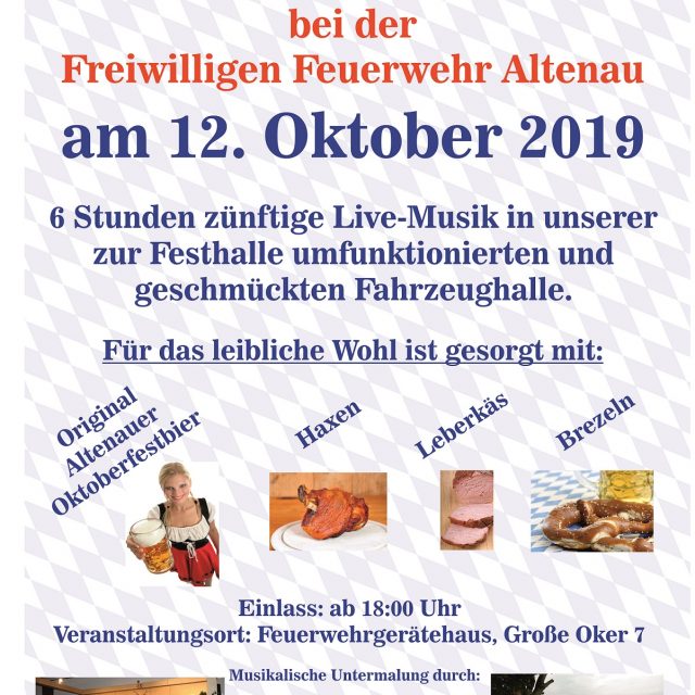 Oktoberfest der Freiwilligen Feuerwehr Altenau