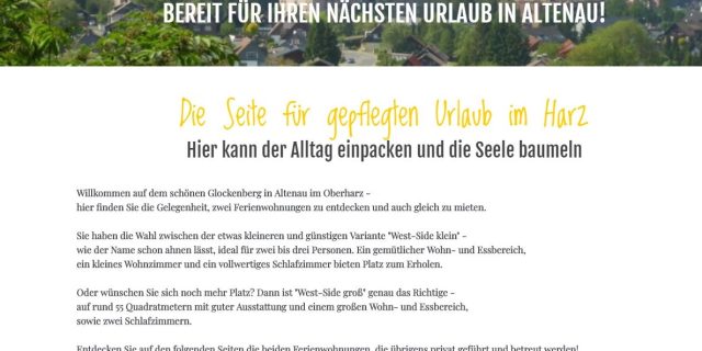 Glockenberg Urlaub